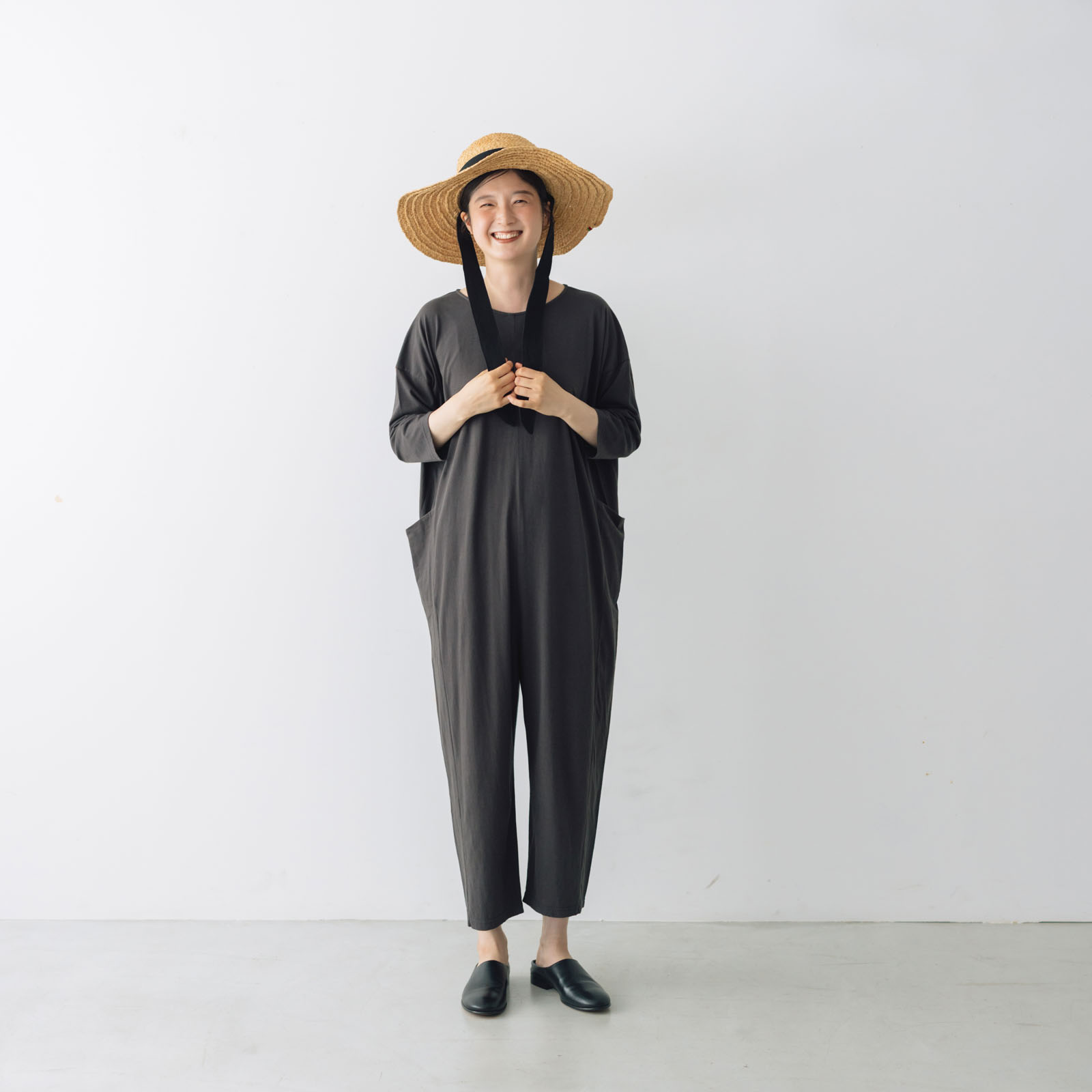 evam eva （エヴァムエヴァ） リネンオールインワン evam eva エヴァムエヴァ リネンウール オールインワン linen