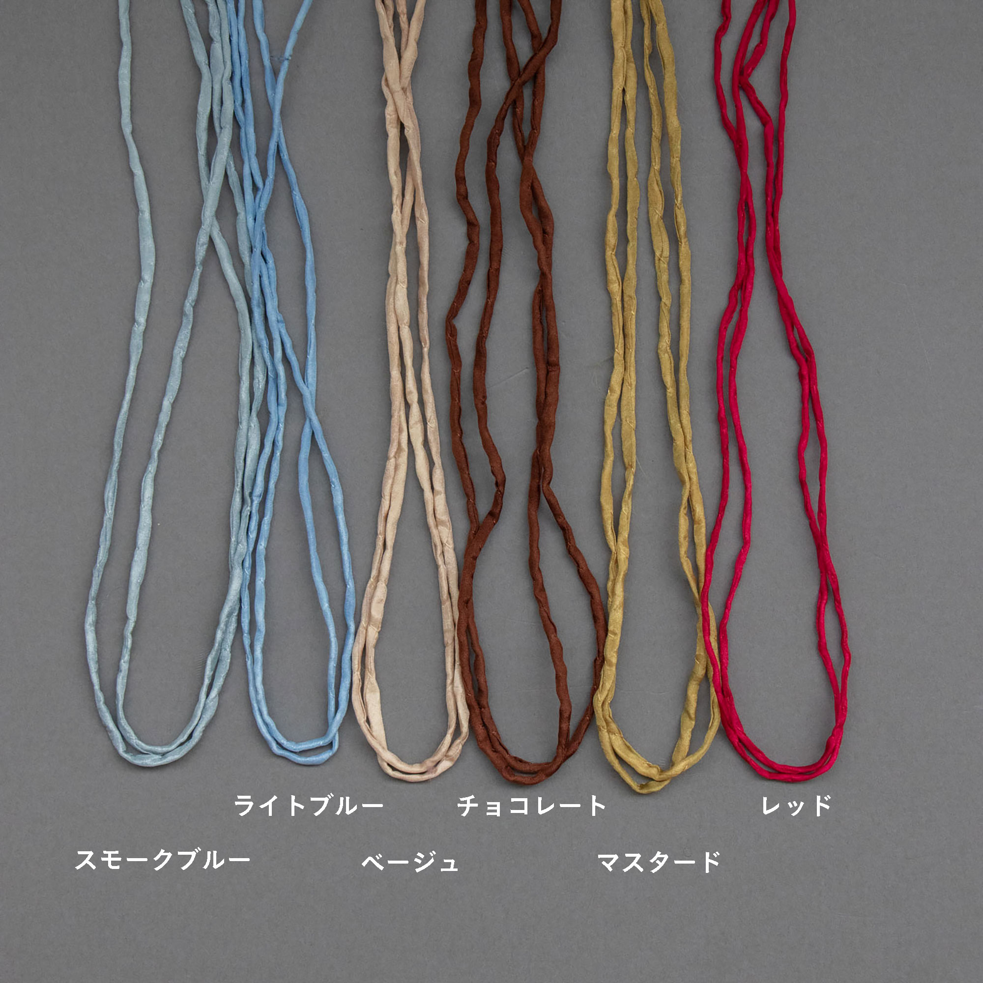 シルクコードsilver チャームネックレス　accessory mau accessories mau シルクコードチャームネックレス［期間限定販売