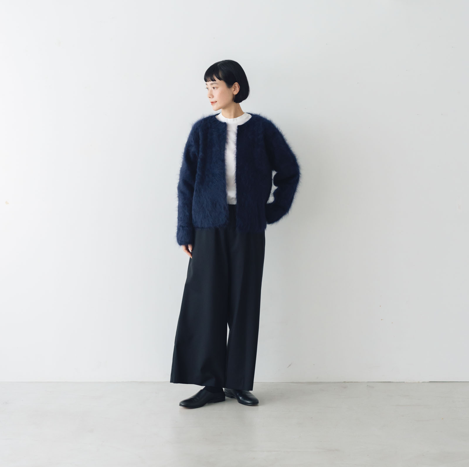 アーツ＆サイエンス カシミヤ 100％ ニット カーディガン ネイビー 紺 アーツアンドサイエンス カシミヤ 100％ ニット カーディガン ネイビー